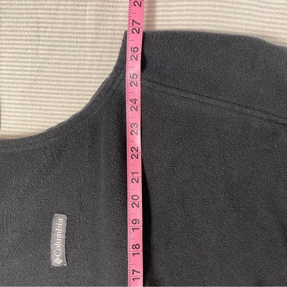 Columbia Sleeveless Charcoal Grey Fleece Full Zip Vest Outdoor Men’s XL Tall - Picture 6 of 7